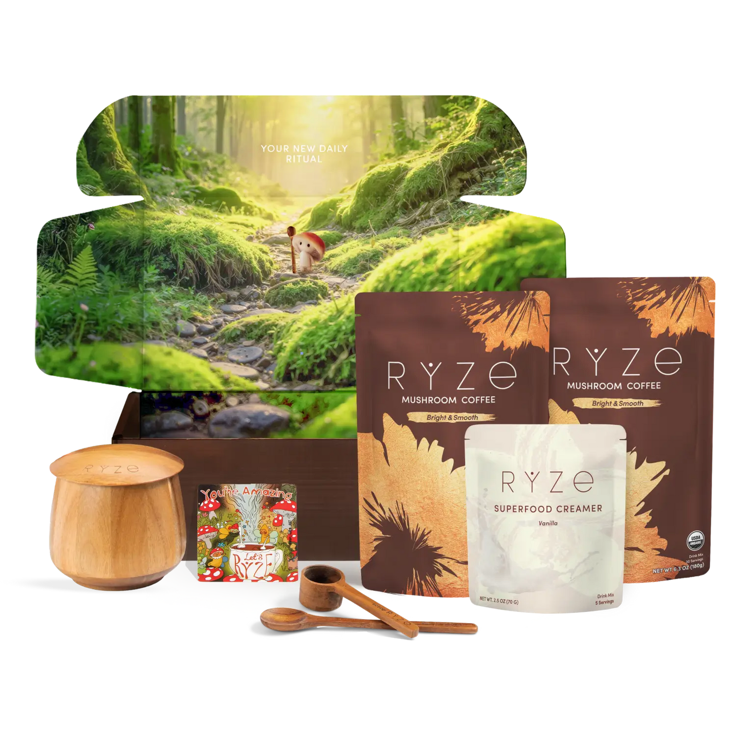 Mushroom Coffee Ritual Set (3 Month Plan) - JYZ1