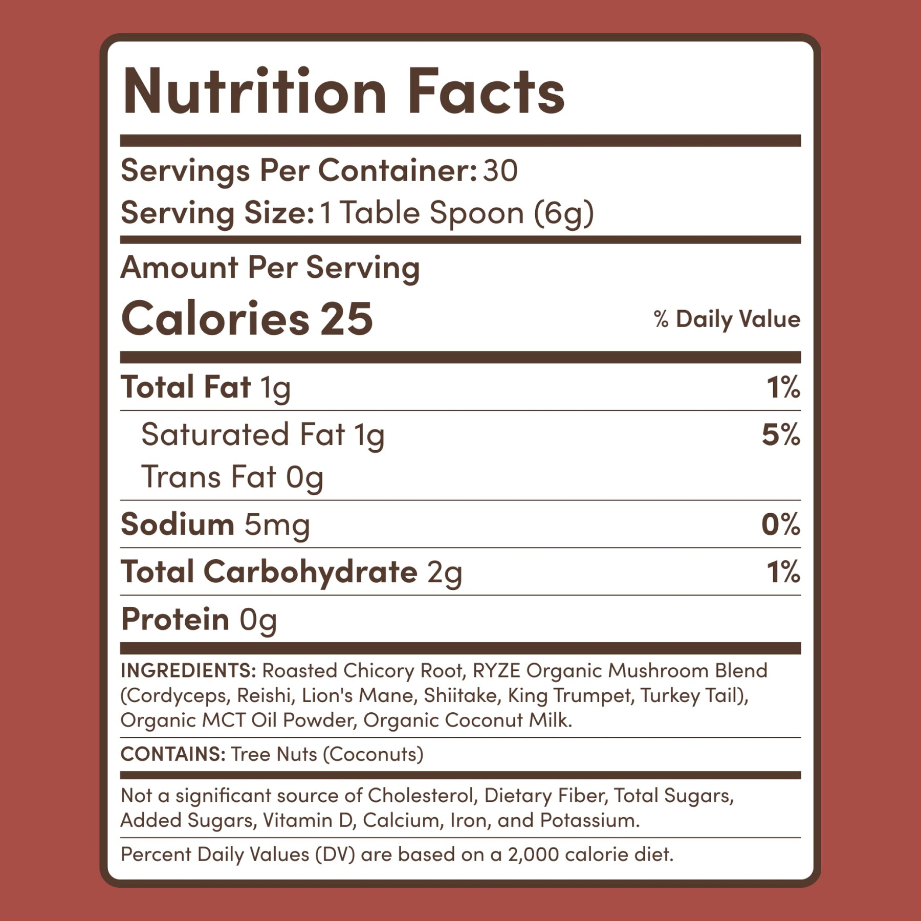 Mushroom Chicory (1 Pack - 30 Servings) - SF7L