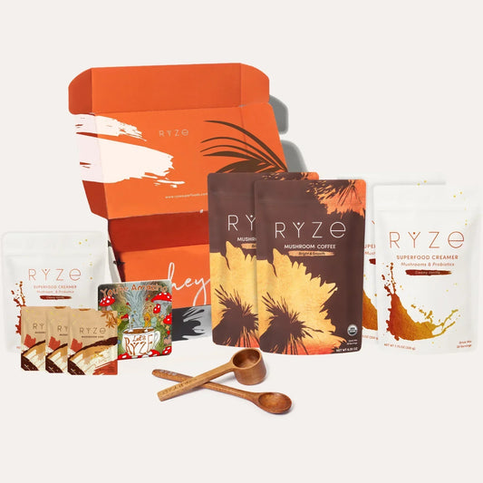 RYZE Lovers Gift Set: 2 Coffees + 2 Creamers - XQJF