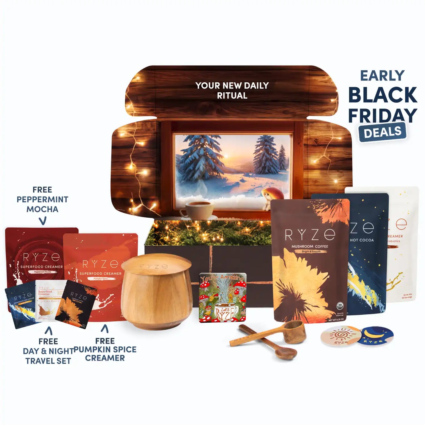 RYZE Ritual Set: Cocoa + Coffee - PU1Y