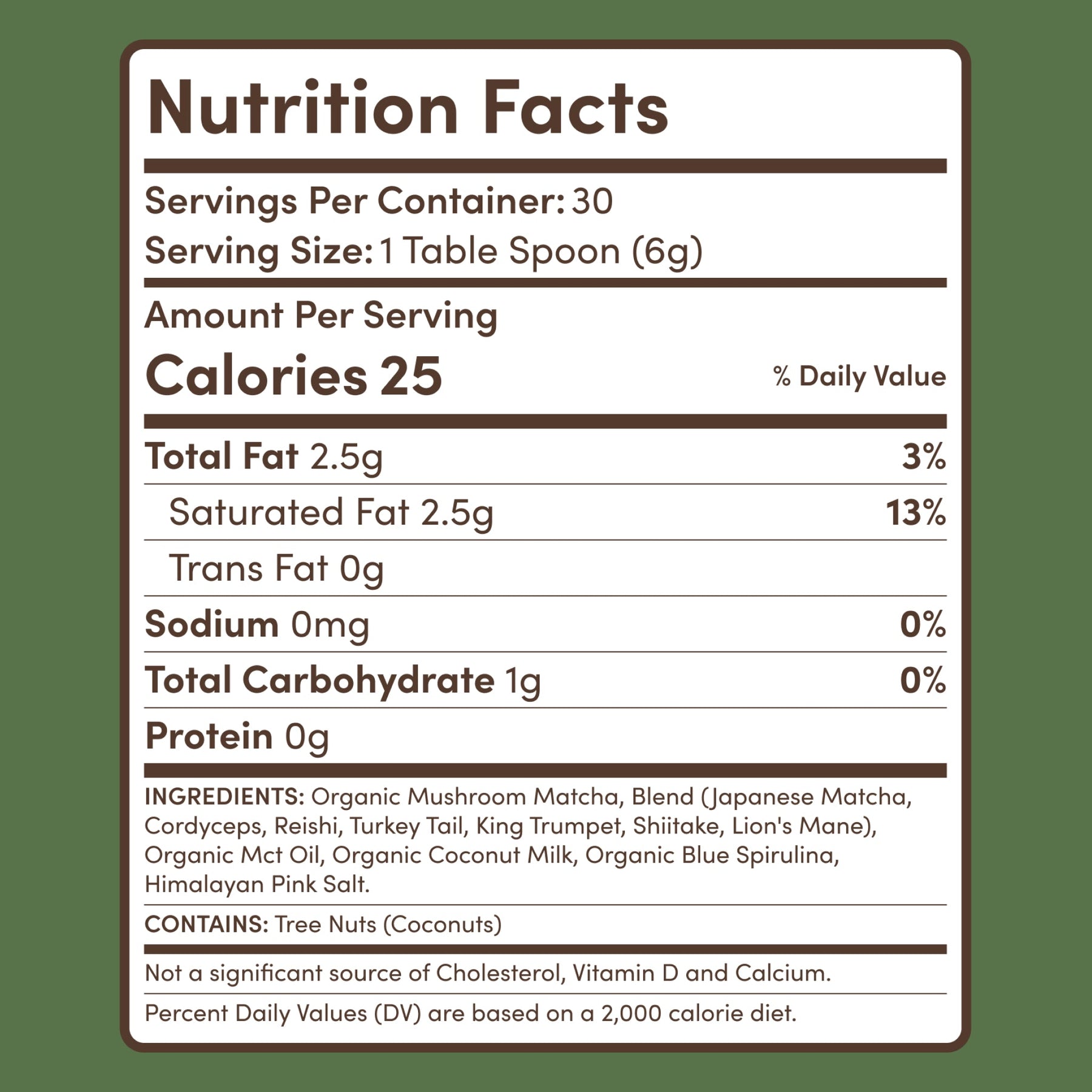 Mushroom Matcha (1 Pack - 30 Servings) - QLJF
