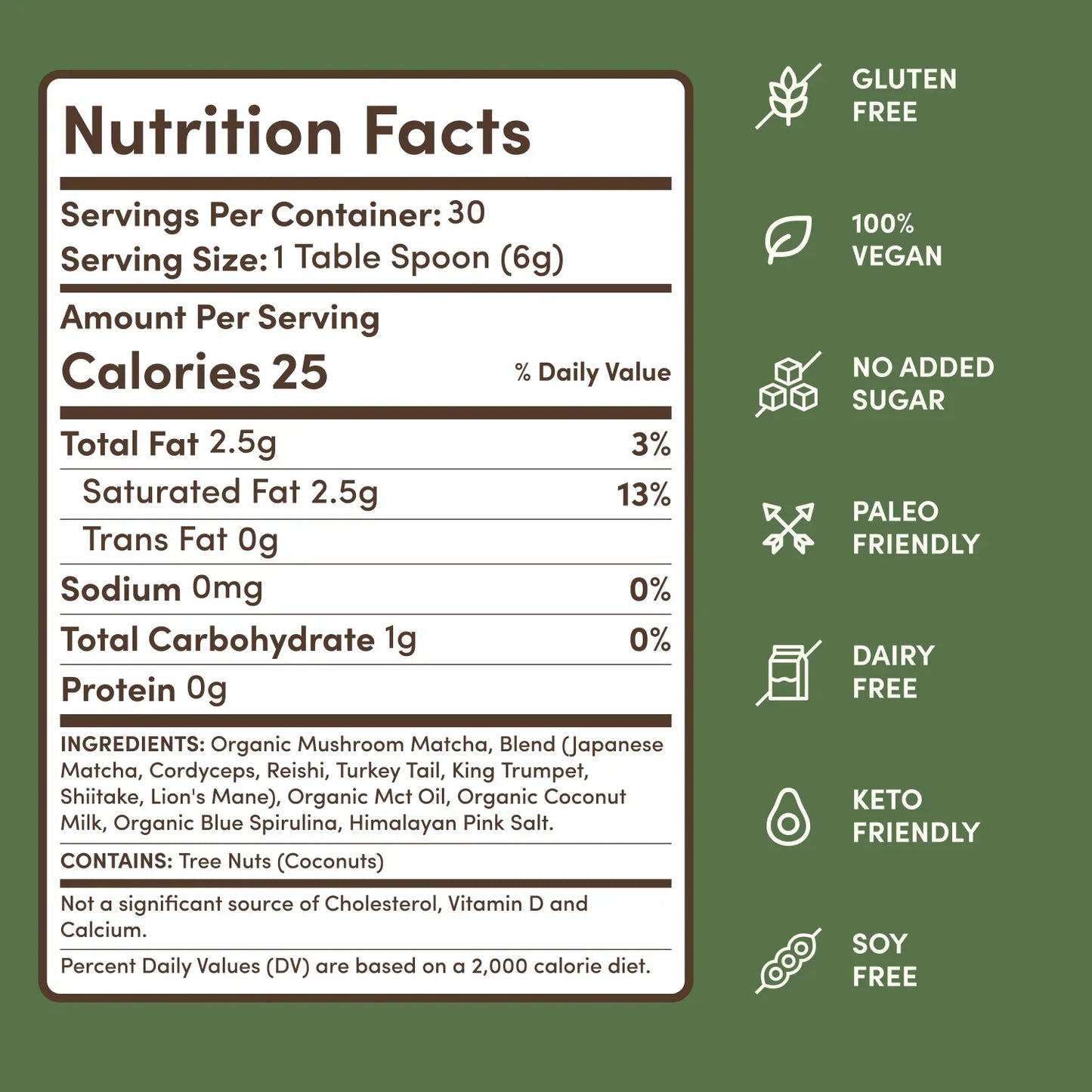 Mushroom Matcha (30 Servings) - QX0D