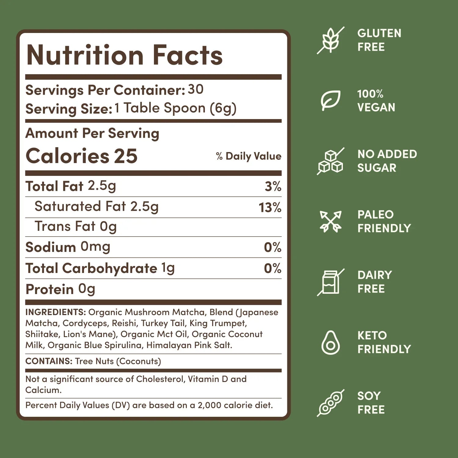Mushroom Matcha (30 Servings) - QX0D