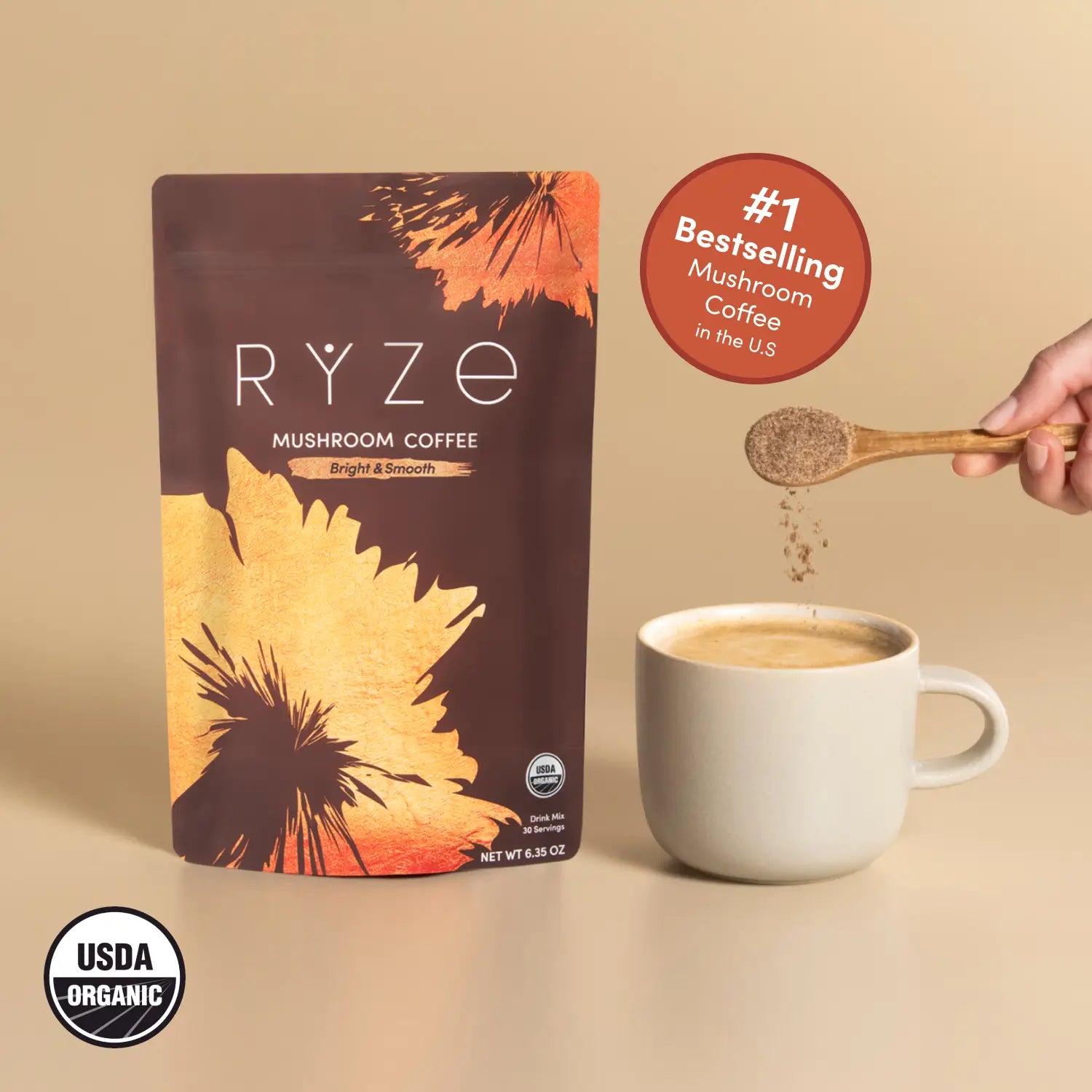 Mushroom Coffee (30 Servings) - 8QDS
