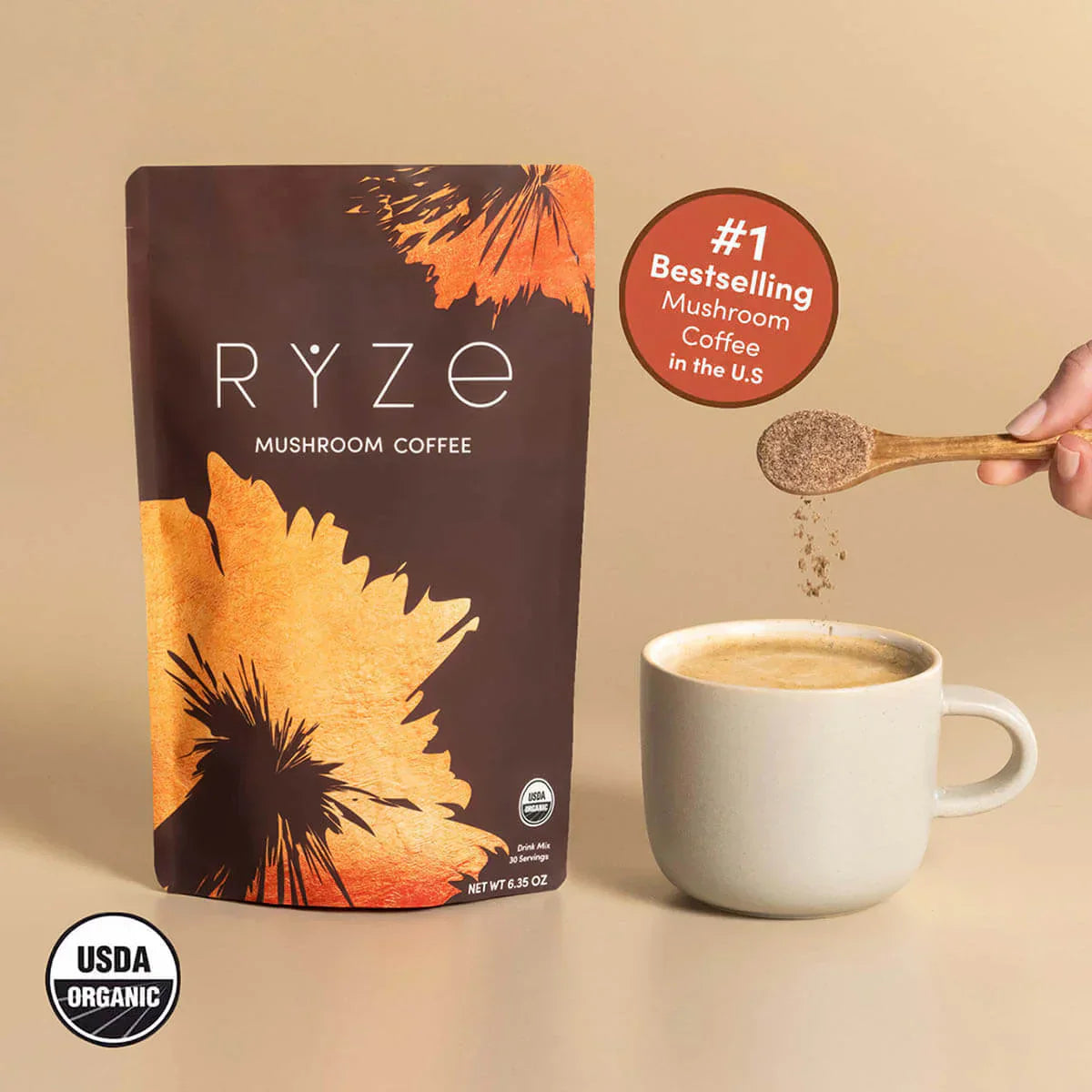 Mushroom Coffee (1 pack - 30 Servings) - CA7Z