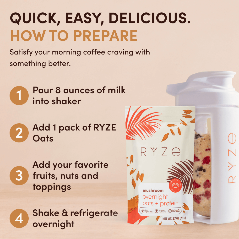 Mushroom Overnight Oats 14 Servings - 6Z1Y