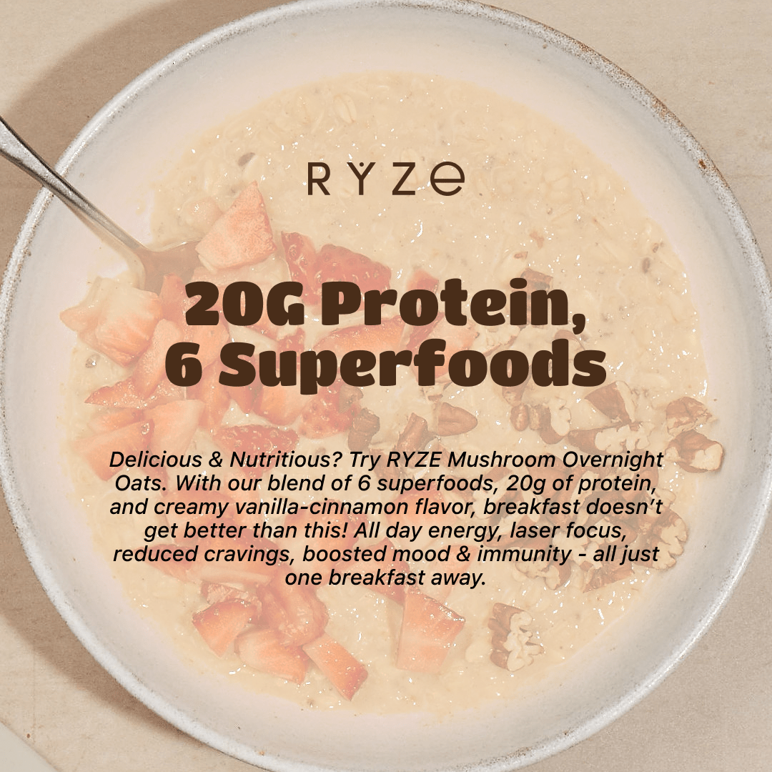 Mushroom Overnight Oats Pack (28 Servings) - 80OV