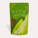 RYZE Mushroom Matcha - with 6 Organic Adaptogenic Mushrooms Grown In USA and Ceremonial-Grade Japanese Matcha - 1OC0