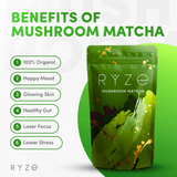 RYZE Organic Mushroom Matcha Starter Kit (60 servings) - SYM9